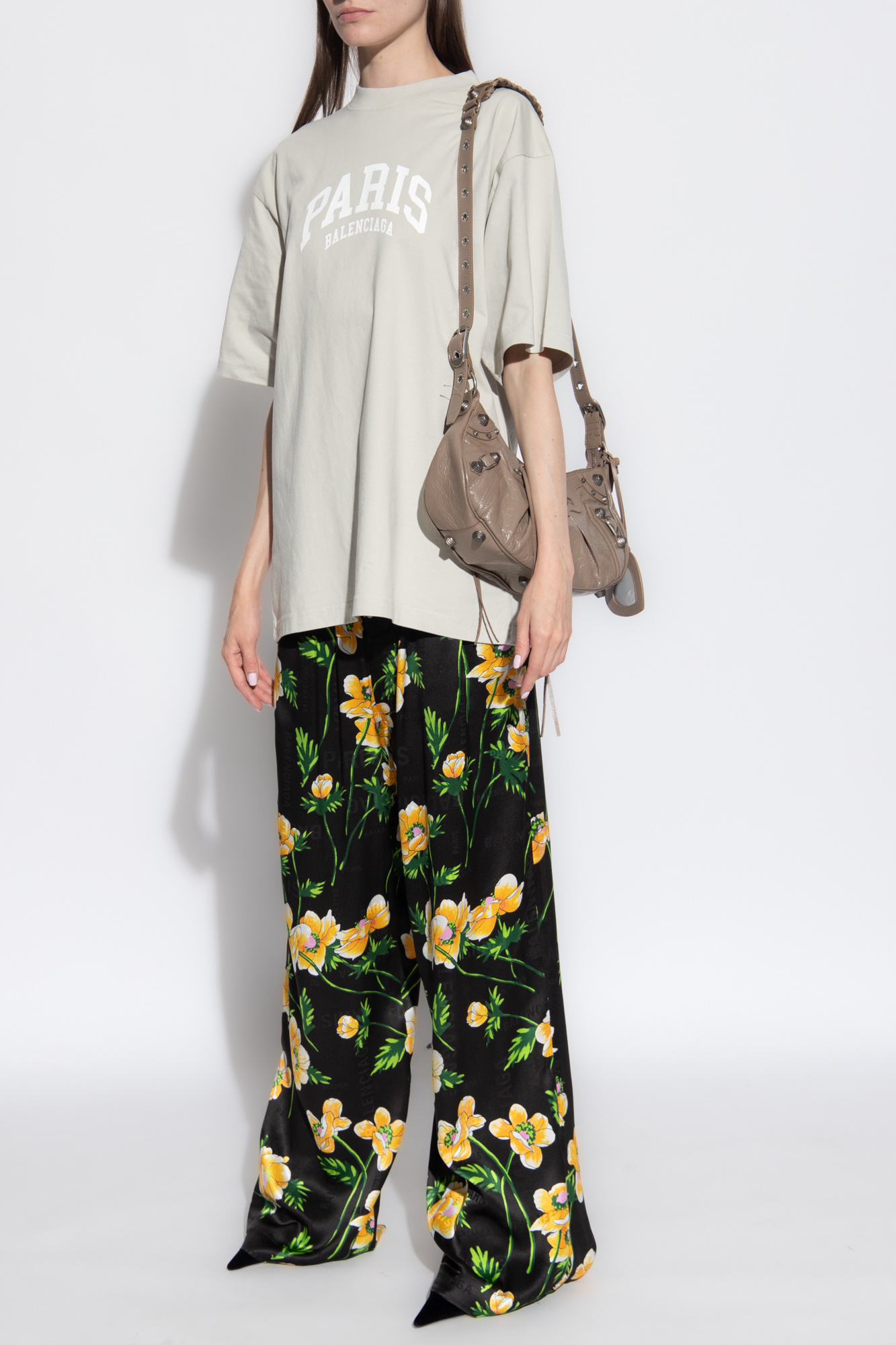 Balenciaga floral best sale print shirt